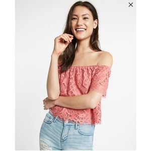Off the Shoulder Lace Top